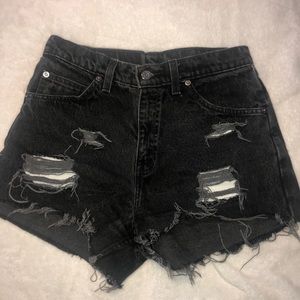 vintage levi high wasted jean shorts